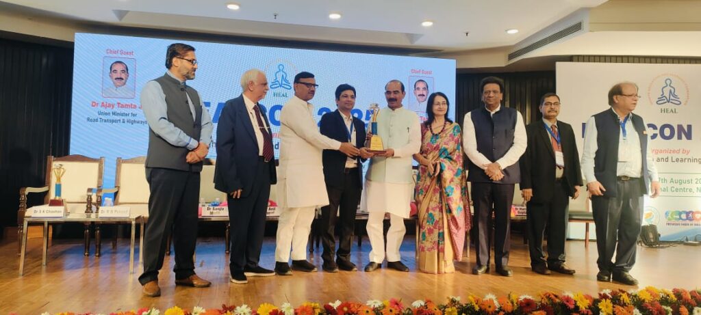 Received Chikitsa Ratna Award from H’ble transport minister Dr Ajay Tamta ji
